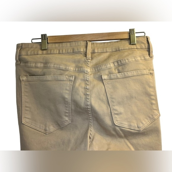 Sale Old Navy Women’s Rockstar Mid-Rise Tan Jeans Size 12 - Picture 6 of 10